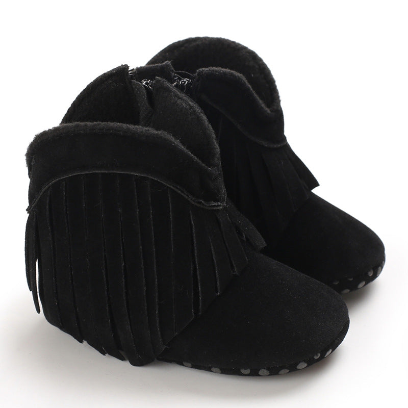Fashion 0-1 year old baby shoes tassel decoration baby girl baby boots toddler shoes baby shoes