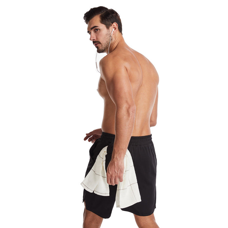 2020 Running Shorts Men Fitness Gym Training Sports Shorts Quick Dry Workout Gym Sport Jogging Double Deck Summer Men Shorts