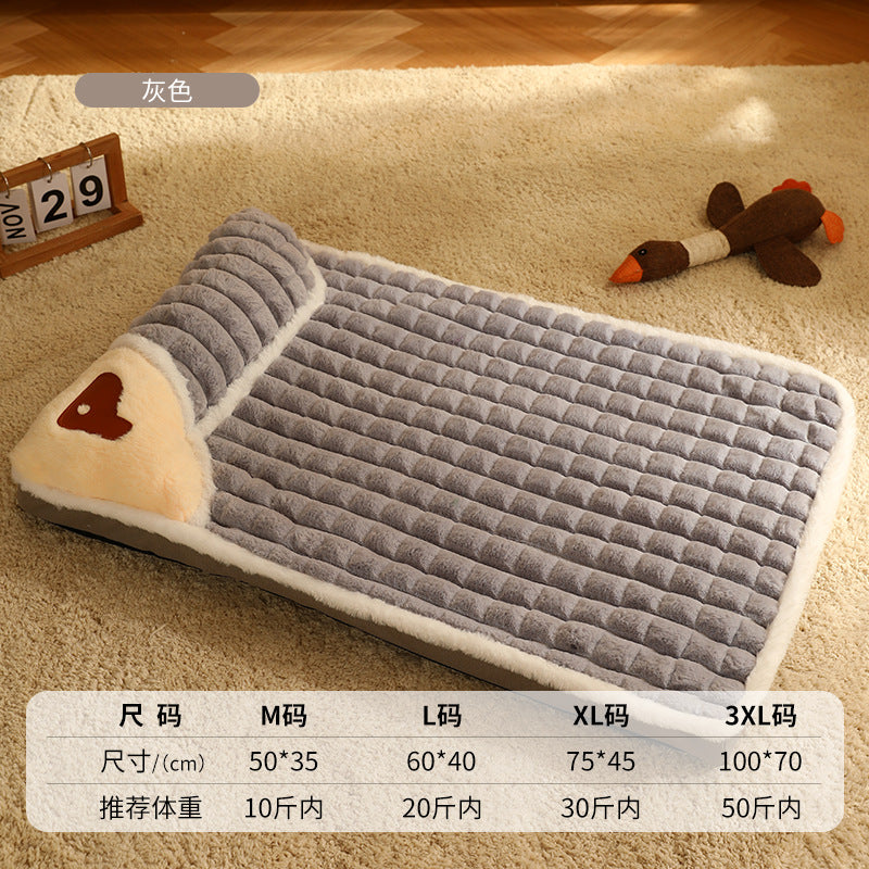Pet bed dog mat winter thickened dog mat warm and comfortable pet mat cat mat cross-border wholesale