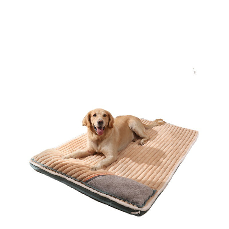 Removable and washable dog mat dog sleeping pad for sleeping in winter warm winter anti-tear and bite mattress kennel pad for pets