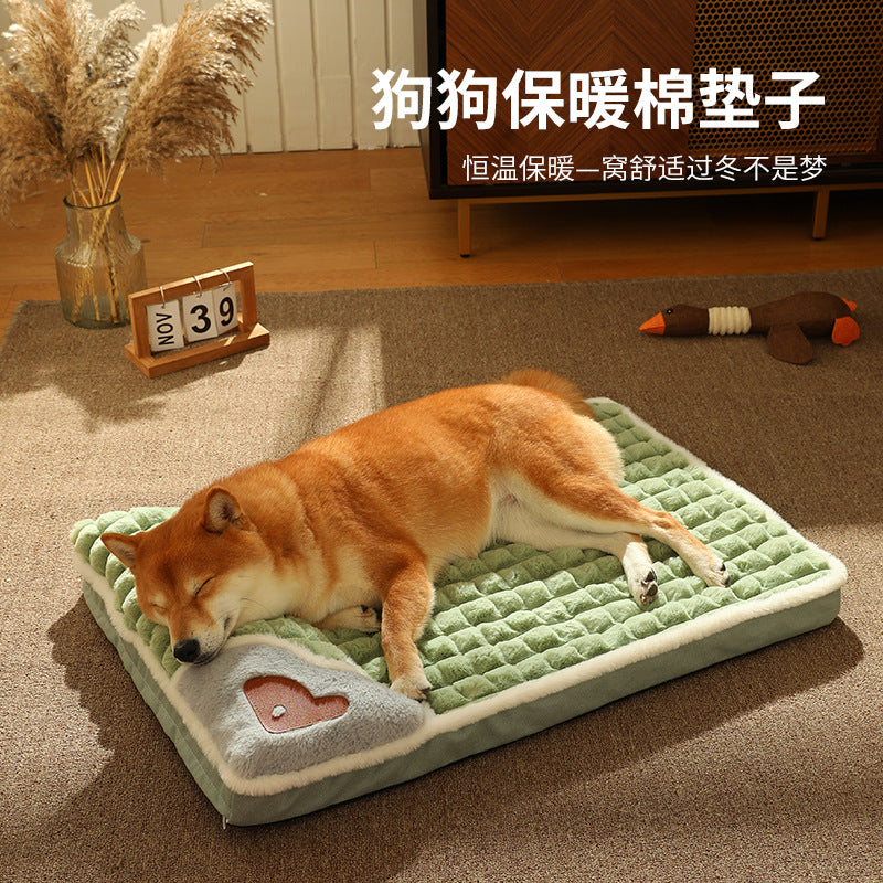 Pet bed dog mat winter thickened dog mat warm and comfortable pet mat cat mat cross-border wholesale