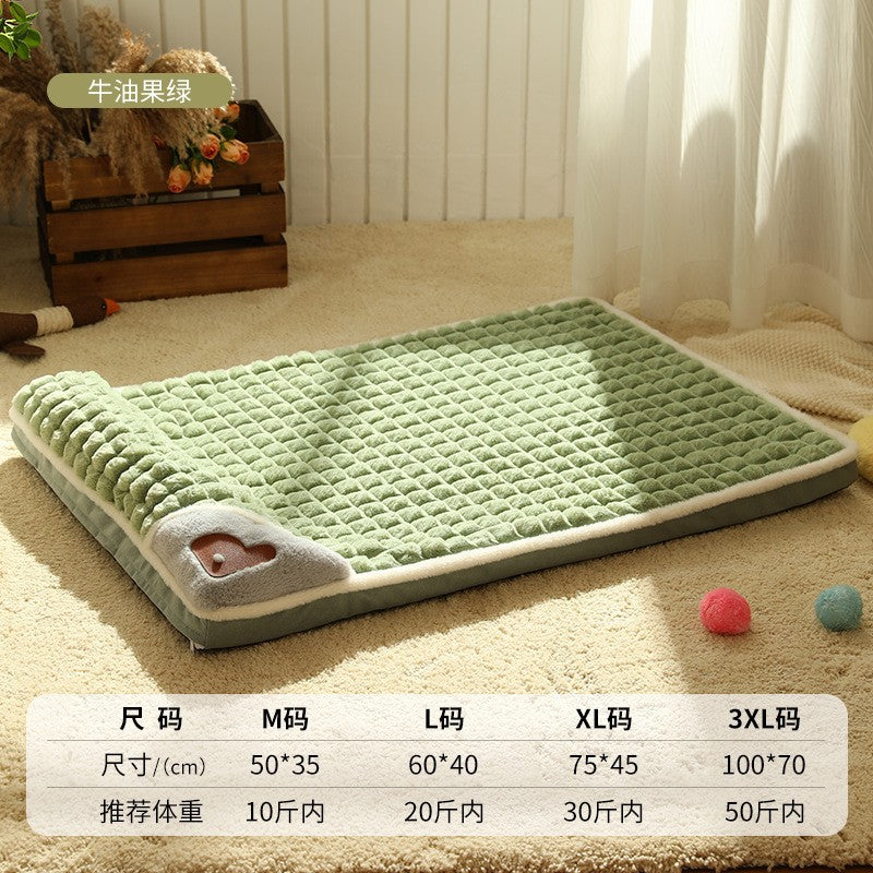Pet bed dog mat winter thickened dog mat warm and comfortable pet mat cat mat cross-border wholesale