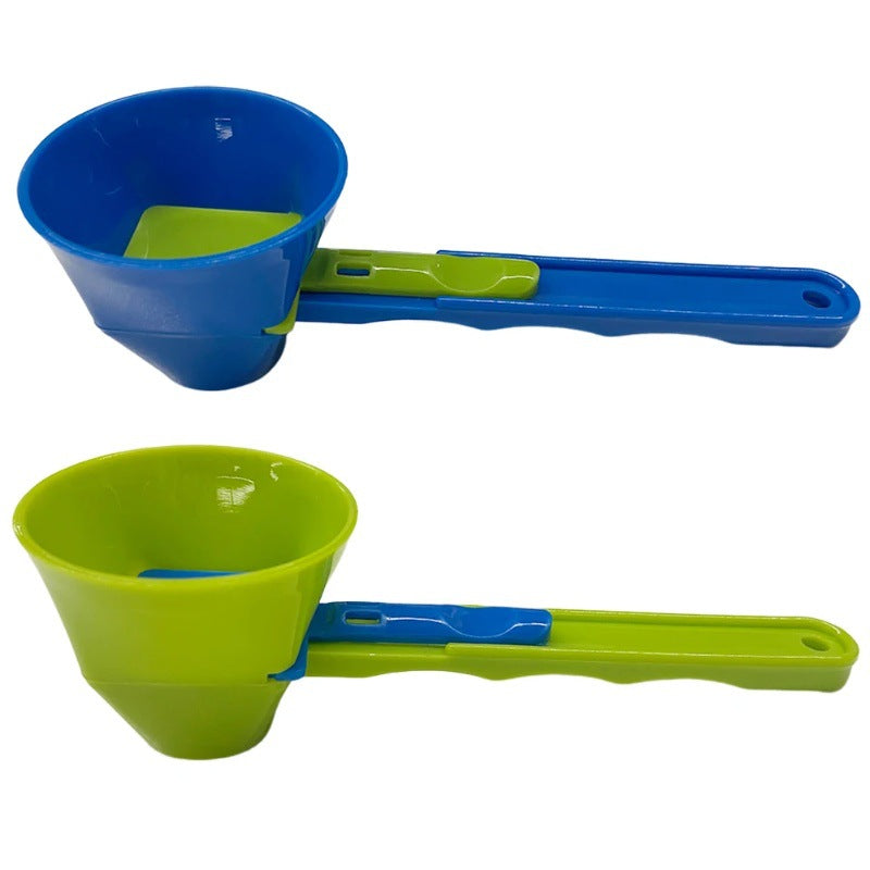 New Mess Free Measuring Funnel Creative protein powder sliding spoon egg yolk separation funnel