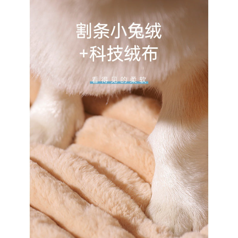 Removable and washable dog mat dog sleeping pad for sleeping in winter warm winter anti-tear and bite mattress kennel pad for pets