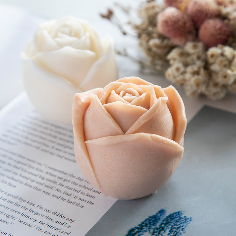 Rose silicone ice cube mold creative ice cream cola coffee foreign wine ice mold rose ice tray ice ball grinder