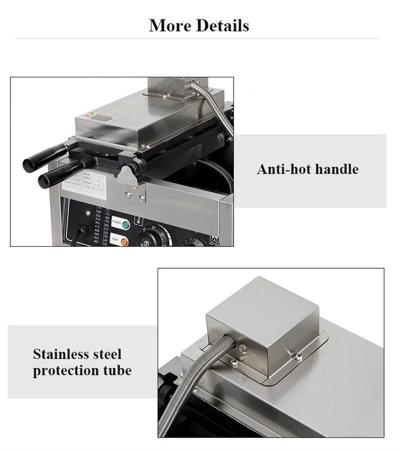 Commercial Small Taiyaki Waffle Maker 14 PCS Mini Fish Shaped Pan Cake Making Machine Gas or Electric Model Kitchen Appliance