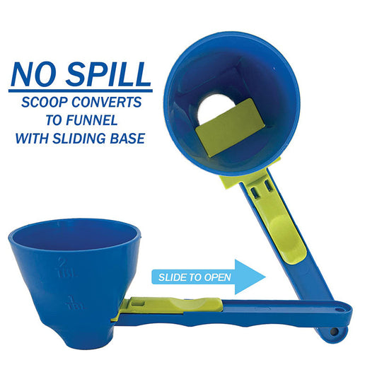 New Mess Free Measuring Funnel Creative protein powder sliding spoon egg yolk separation funnel